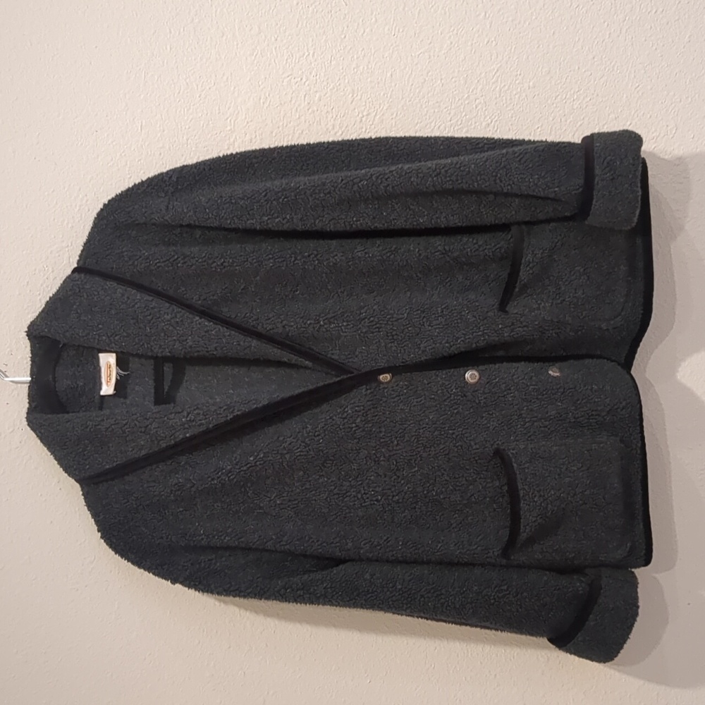 Talbot's Fleece Teddy Bear Jacket Size Medium